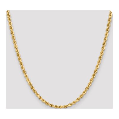 10K Yellow Gold 4mm Handmade Rope Chain – view 4
