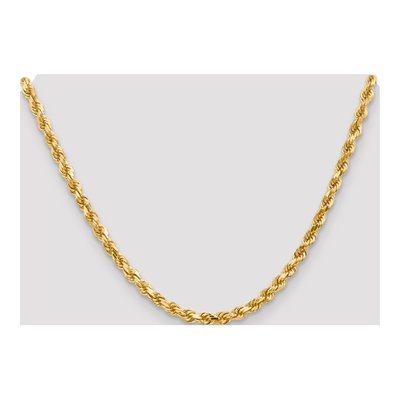 10K Yellow Gold 4.5mm Diamond-Cut Rope Chain – view 4