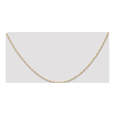 10K Yellow Gold 1mm Singapore Chain – view 4
