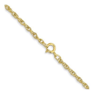 10K Yellow Gold 1.55mm Rope Cable Chain – view 3