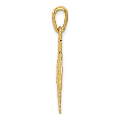 10K Yellow Gold Jerusalem Cross Pendant – view 2
