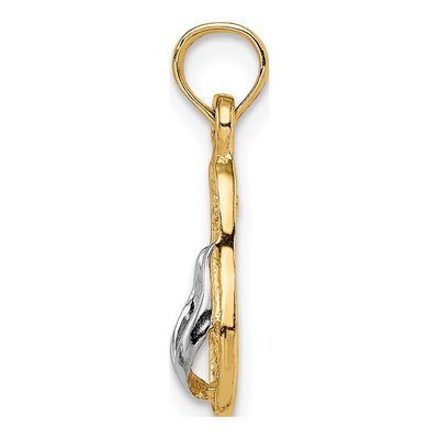 10K Yellow Gold Flip-Flop Pendant – view 3