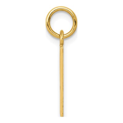 10K Yellow Gold Ace of Spades Card Charm – view 3