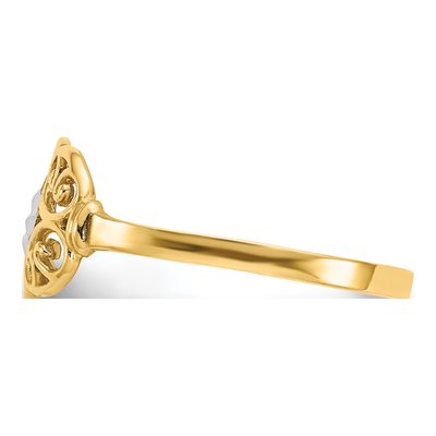 10K Yellow Gold Filigree Ring – view 3
