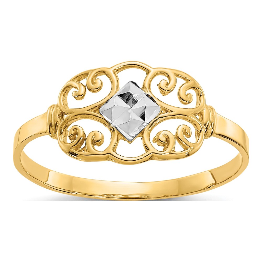 10K Yellow Gold Filigree Ring