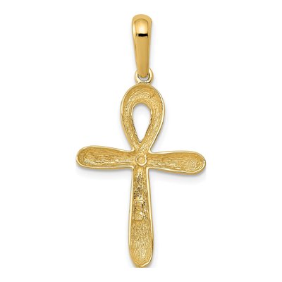 10K Yellow Gold Ankh Cross Pendant – view 5