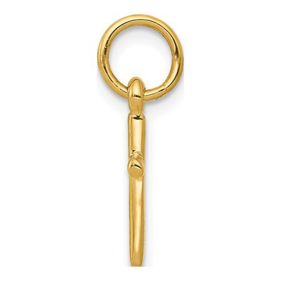 10K Yellow Gold Small Cross Pendant – view 3