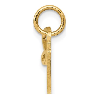 10K Yellow Gold SEXY Word Pendant – view 3
