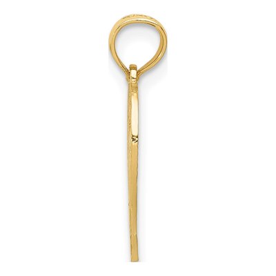 10K Yellow Gold Heart Pendant – view 3