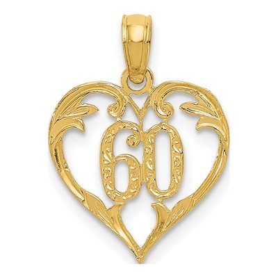 10K Yellow Gold Heart Pendant