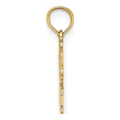 10K Yellow Gold Swim Mom Swimmer Pendant – view 3