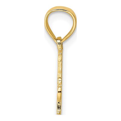 10K Yellow Gold BEST Father Pendant – view 3