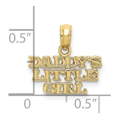 10K Yellow Gold Daddy's Little Girl Charm – view 4