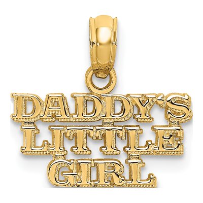 10K Yellow Gold Daddy's Little Girl Charm