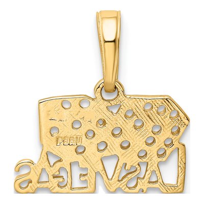 10K Yellow Gold Las Vegas Pendant – view 5