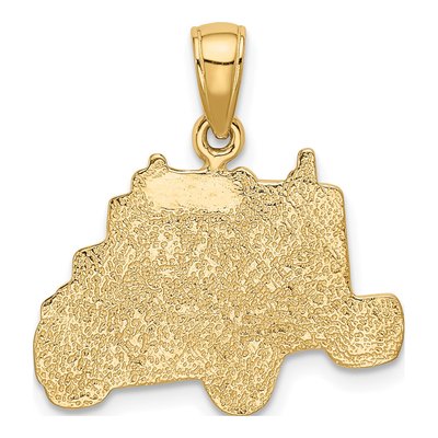 10K Yellow Gold Truck Cab Pendant – view 4