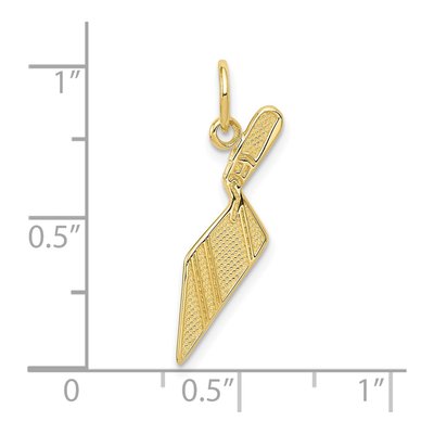 10K Yellow Gold Brick Trowel Pendant – view 3