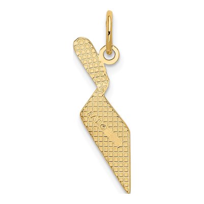 10K Yellow Gold Brick Trowel Pendant – view 4