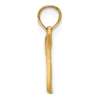 10K Yellow Gold Policeman's Script Charm – view 3