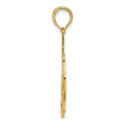 10K Yellow Gold VFD Member Shield Pendant – view 3