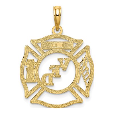 10K Yellow Gold VFD Member Shield Pendant – view 5