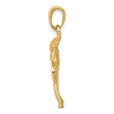 10K Yellow Gold Palm Tree Pendant – view 3