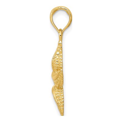 10K Yellow Gold Starfish Pendant – view 3