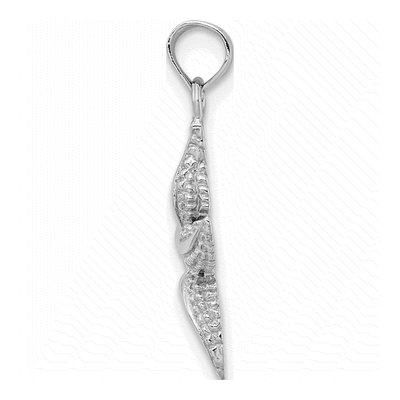 10K White Gold Starfish Pendant – view 3