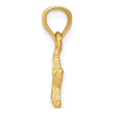 10K Yellow Gold Diamond-Cut Starfish Pendant – view 3