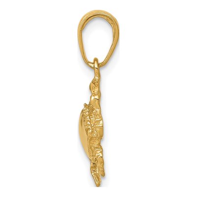 10K Yellow Gold Crab Pendant – view 3