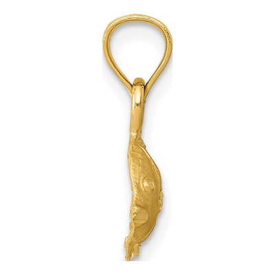 10K Yellow Gold Angel Fish Pendant – view 3