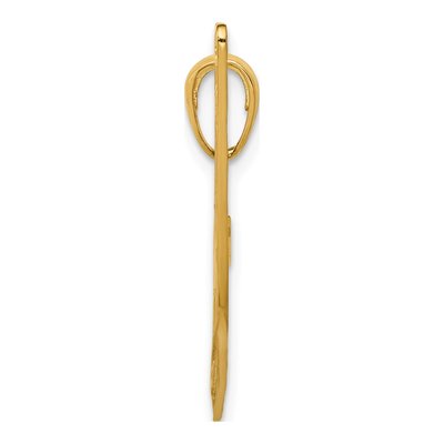 10K Yellow Gold Cut-Out Air Boat Pendant – view 3