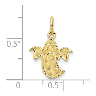 10K Yellow Gold Ghost Pendant – view 4