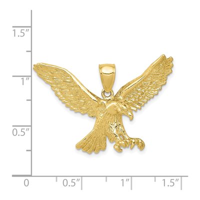 10K Yellow Gold Eagle Pendant – view 4