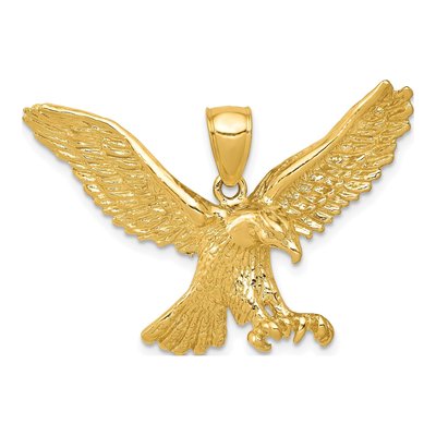 10K Yellow Gold Eagle Pendant