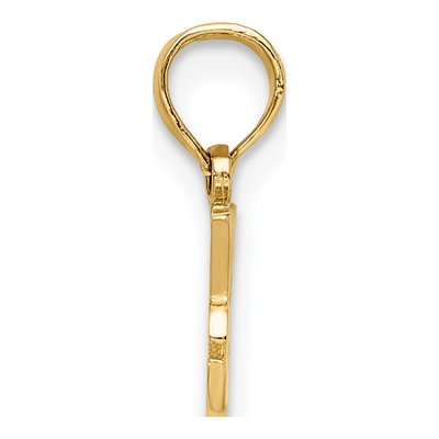 10K Yellow Gold I Heart My Dog Pendant – view 3