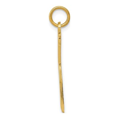 10K Yellow Gold Scissors Pendant – view 3