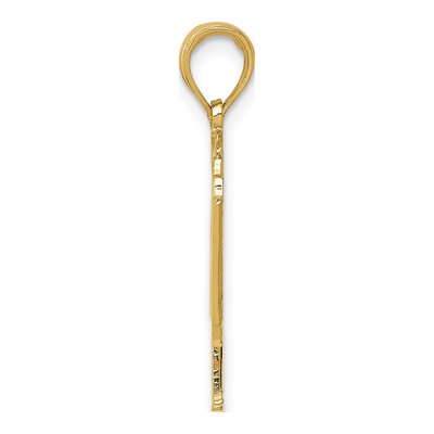 10K Yellow Gold Grand Piano Pendant – view 3