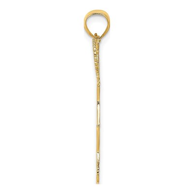 10K Yellow Gold Cheerleader Charm – view 3