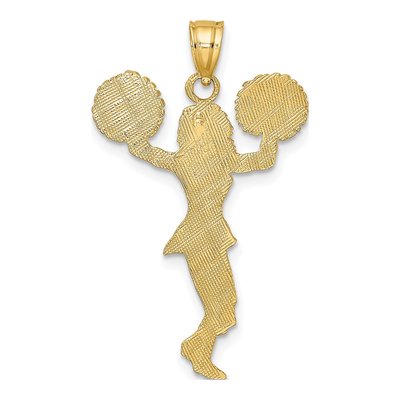 10K Yellow Gold Cheerleader Charm – view 5