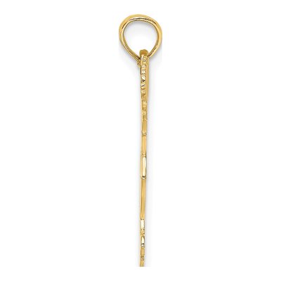 10K Yellow Gold Cheerleader Pom-Poms Pendant – view 3