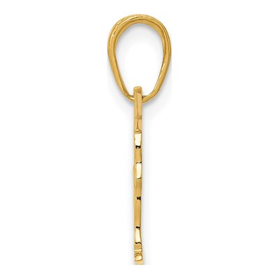 10K Yellow Gold Gymnastics Pendant – view 3