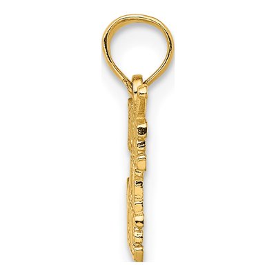 10K Yellow Gold Hole One Golf Club Charm – view 3