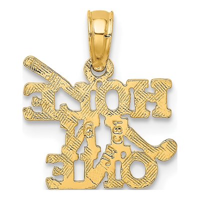 10K Yellow Gold Hole One Golf Club Charm – view 5