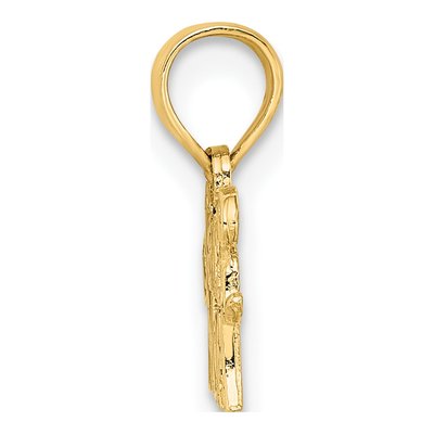 10K Yellow Gold Soccer Mom Pendant – view 3