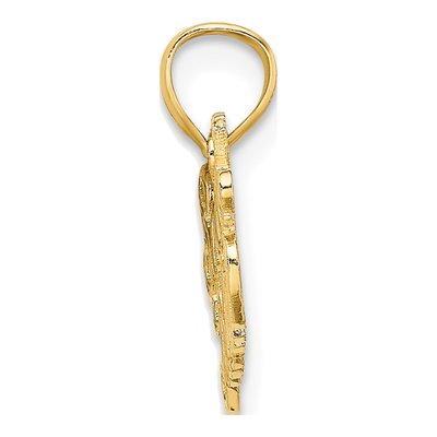 10K Yellow Gold Soccer Mom Pendant – view 3