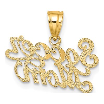 10K Yellow Gold Soccer Mom Pendant – view 5