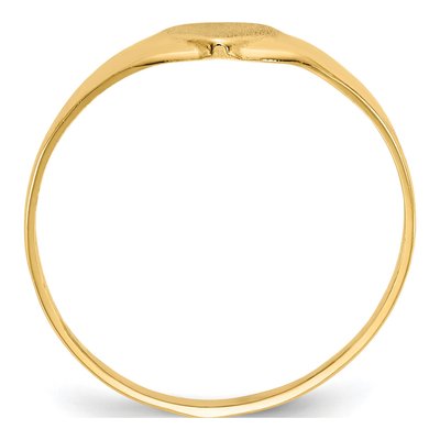 10K Yellow Gold Baby Signet Ring – view 3