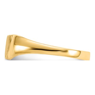 10K Yellow Gold Baby Signet Ring – view 5