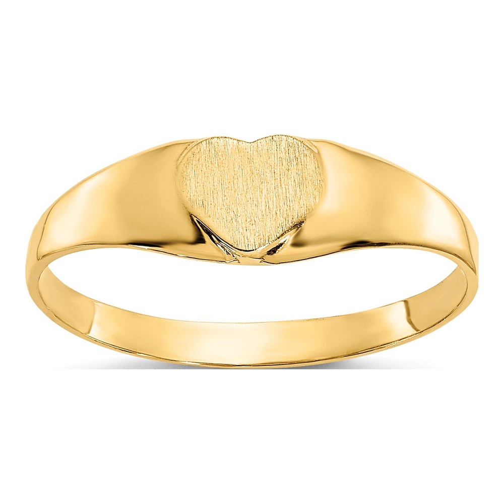 10K Yellow Gold Baby Signet Ring